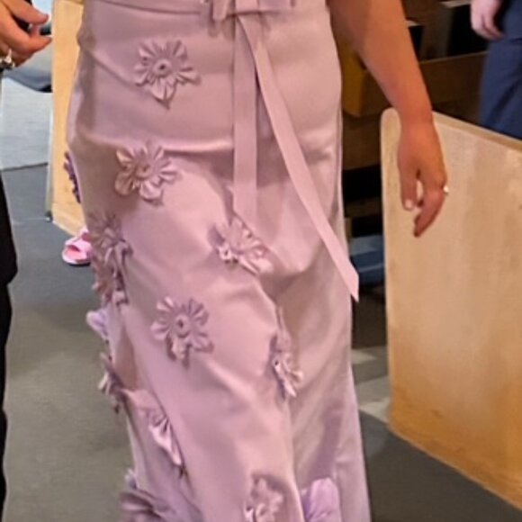 Greta Constastine- Thesus Style-Lavendar Formal Long Dress Size 14/16 - Picture 4 of 7